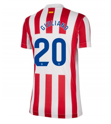 Atletico Madrid Giuliano Simeone #20 Hjemmebanetrøje Dame 2025-26 Kort ærmer Atletico Madrid Giuliano Simeone #20 Hjemmebanetrøje Dame 2025-26 Kort ærmer